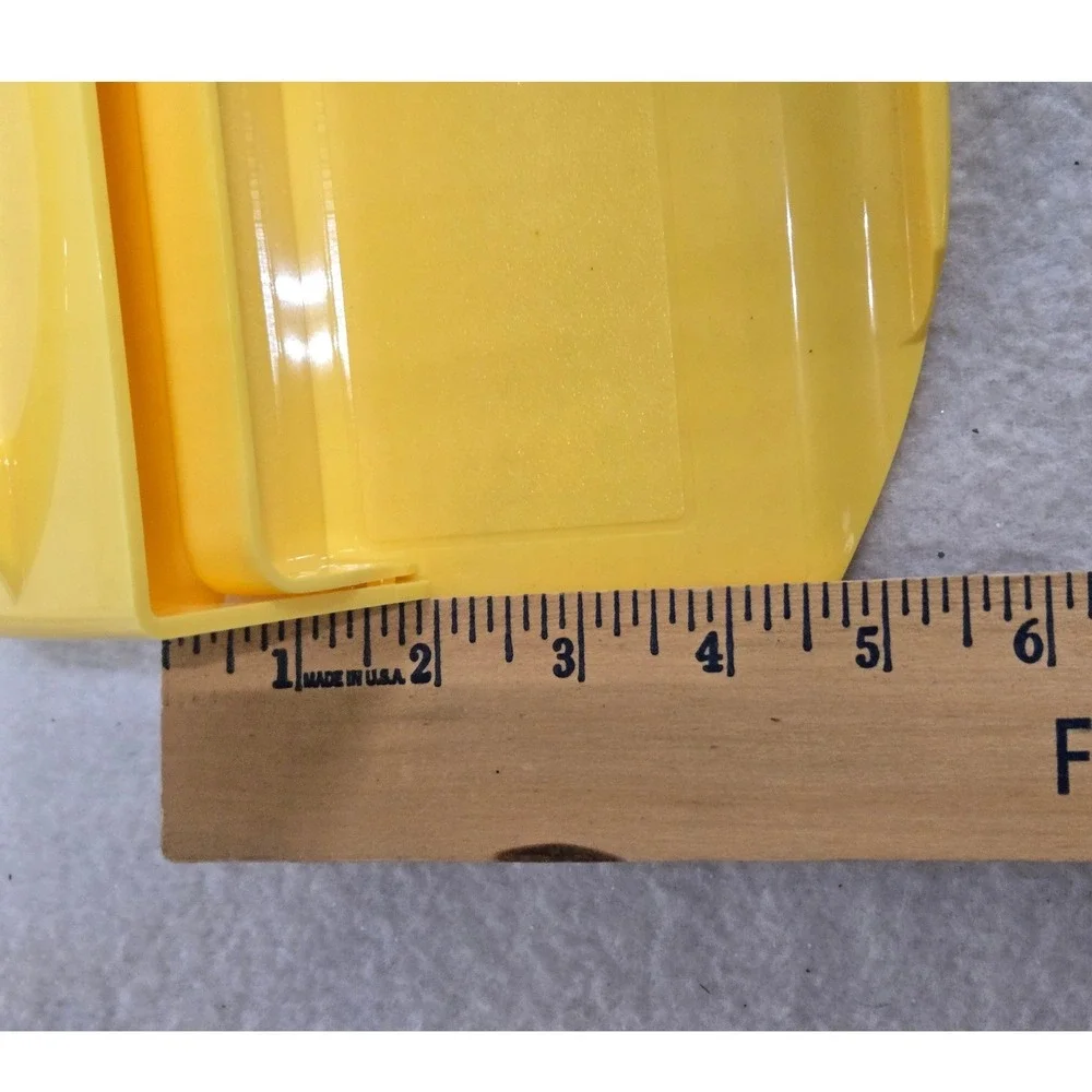 Butterie Yellow Flip Top Butter Dish w Spreader Knife 2 Stick Countertop Keeper